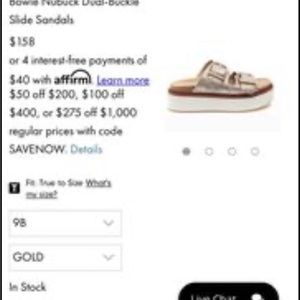 J slides platform gold sandals